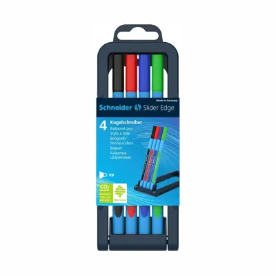 Image de SCHNEIDER Stylos Slider Edge, XB, 4pc, blister