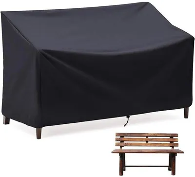 Obrázok produktu pre Uniqoos® ochranný obal na záhradnú lavičku pre 2 osoby, vodeodolný, vyrobený z 210D Oxford materiálu, odolný voči UV žiareniu, s ventilačnými otvormi, rozmery 134 x 69 x 89 cm