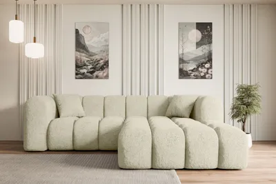 Produktbild von ALTDECOR Ecksofa in L-Form OLEA-L1 - 231x173x74 cm Beige - Corner Sofa Bett Eckcouch Couch Wohnlandschaft Cauchsofa