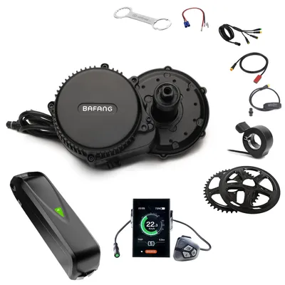 Produktbild von windmeile | Bafang E-Bike Mittelmotor BBS01B UART 36V 250W Umbausatz, mit Akku und komplettem Zubehör, Tretlagerbreite 68mm Umbau Kit Pedelec