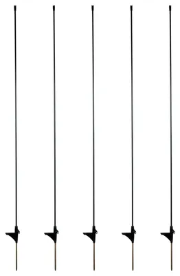 Immagine prodotto di Paletto recinzione - Fibra di vetro - 110 cm - 5 pezzi - Nero