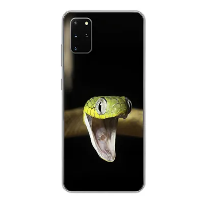 Produktbild von MuchoWow® Handyhülle Schutzhülle Hülle für Samsung Galaxy S20 Plus Schlange - Tier - Schwarz Silikon Softcase Handy Hülle - Hartschale