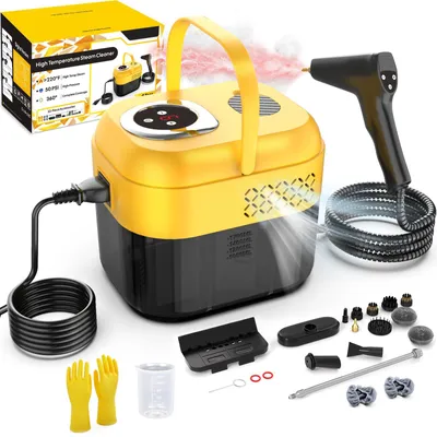 Produktbild von Dampfreiniger mit digitaler Fernbedienung, 1700ml Wassertank, 6 Stufen, 120°C Heißdampf, 15s Schnelles Aufheizen, Handdampfreiniger für Küchenmöbel