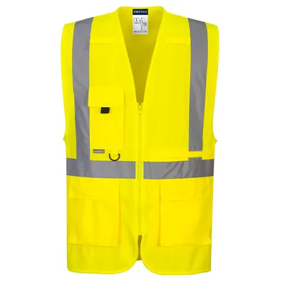 Image de Portwest C357 Gilet de sécurité exécutif avec grandes poches Yellow Taille M
