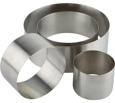 Produktbild von Edelstahl Schaumspeise-/Dessertring, Ø 8 cm, Höhe 4,5 cm