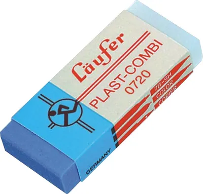 Produktbild von Radiergummi Plast 720 65x21x12mm Packung mit 20 Stück