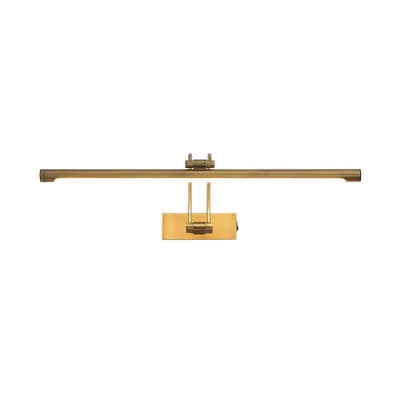 Produktbild von Lucande LED-Bilderleuchte Dimitrij, gebogen, messing, Metall
