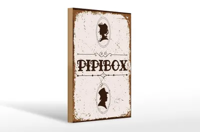 Produktbild von Holzschild Spruch 20x30cm Pipibox