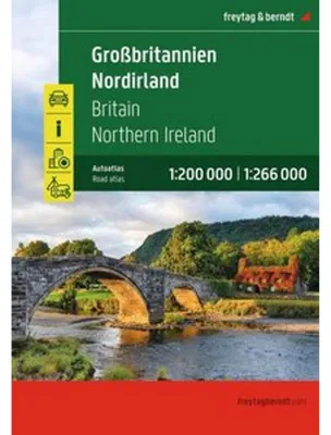 Image de Grande-Bretagne - Irlande du Nord, Atlas automobile 1:200.000 - 1:266.000, freytag & berndt