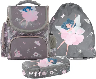Immagine prodotto di Zaino Ballerina Ergonomico Set zaino scolastico in 3 pezzi Zaino Ballerina
