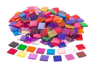 Produktbild von Acryl-Mosaik, ca. 205 Stück, 1x1cm Bunt