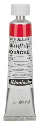 Produktbild von Schmincke Calligraphy Gouache Kalligraphie-Gouache 20 ml - 320 Zinnoberrot