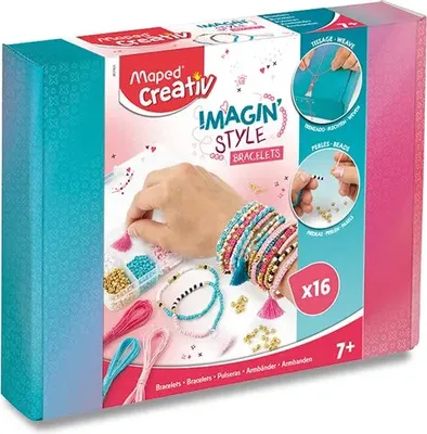 Zdjęcie produktu dla Maped 907401 Zestaw kreatywnej biżuterii Maped Bransoletki IMAGIN'STYLE