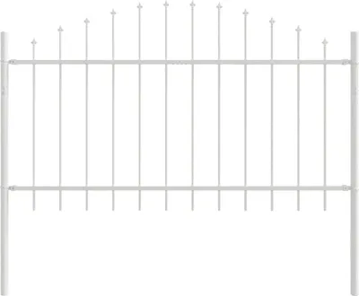 Immagine prodotto di vidaXL Recinzione da giardino Woerden Bianca 170 x 140 cm Acciaio verniciato a polvere