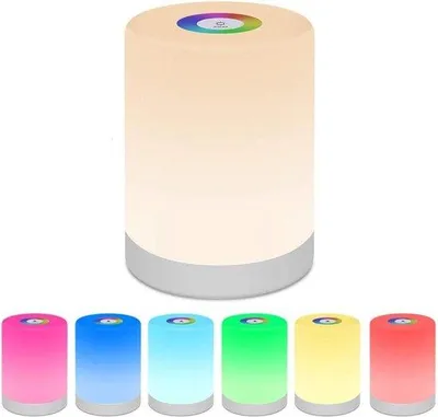 Immagine prodotto di Lampadine per bambini - Comando touch - Ricarica USB - Lampade da campeggio - Luce soffusa - Protezione per gli occhi - Bianco caldo