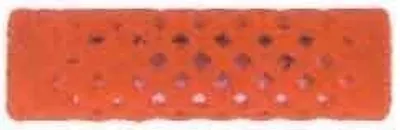 Produktbild von Metallwickler beflockt 18mm, rot, Ø 18 mm, 65 mm