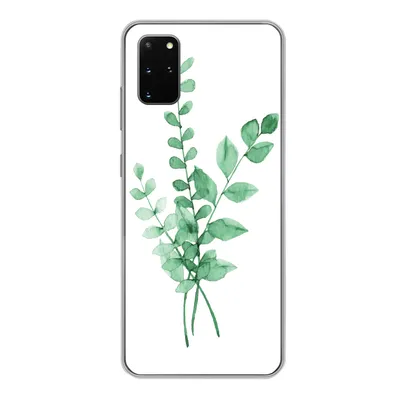 Produktbild von MuchoWow® Handyhülle Schutzhülle Hülle für Samsung Galaxy S20 Plus Aquarelle - Blätter - Pflanzen Silikon Softcase Handy Hülle - Hartschale