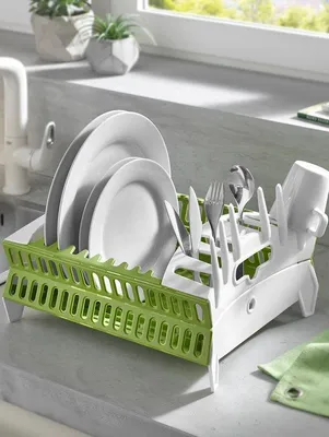 Obrázok produktu pre Unyqoos® Skladacia odkvapkávacia miska – úsporná, ľahká miska na umývanie riadu, ideálna na jednoduché sušenie, vhodná do malých kuchýň a na kempovanie