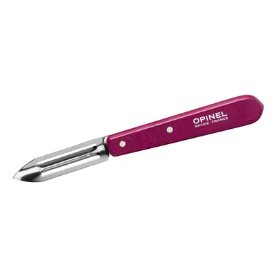 Produktbild von Opinel Schälmesser No. 115, rostfreier Sandvik-Stahl,, für Rechts- und Linkshänder, violetter Buchenholzgriff
