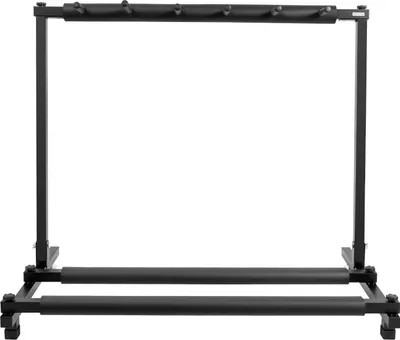 Produktbild von Gitarrenständer - Bodenständer/Rack - Faltbar - Für 5 Gitarren - Metallrahmen - Freistehend - Schwarz