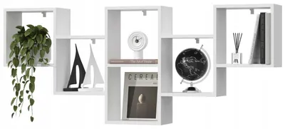 Produktbild von EstiloHome Wandregal NOVA 160 cm, Weiß – großes Hängeregal als Bücherregal