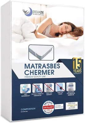 Produktbild von Wasserdichte Matratzenschoner, 180 x 200 cm - 2 Stück - Atmungsaktiv und mit ®-
