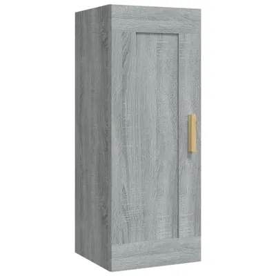 Immagine prodotto di vidaXL Armadio a muro Grigio Sonoma 35x34x90 cm Materiale a base di legno