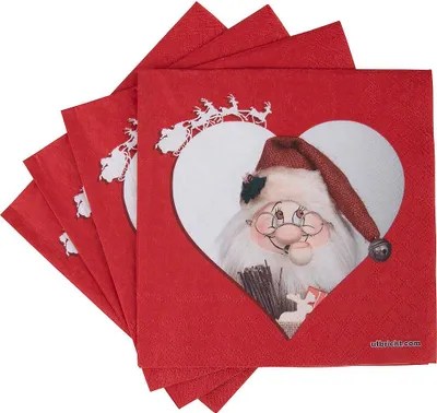 Produktbild von Servietten Wichtel Weihnachtsmann - 20 Stück von Christian Ulbricht