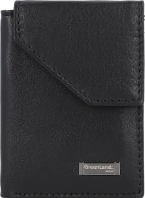Produktbild von Greenland Nature Black Nappa Geldbörse RFID Leder 7 cm