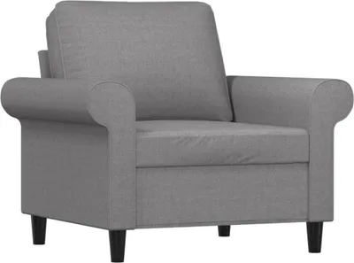 Obrázok produktu pre vidaXL Kreslo Light Grey 60 cm Látka