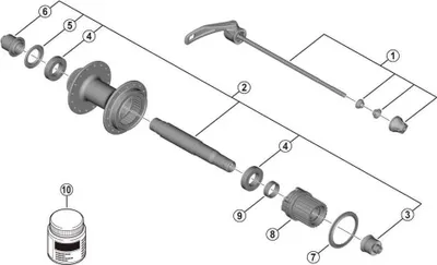 Immagine prodotto di Cuscinetto Shimano Fh-mt401 Argento Argento Taglia Unica