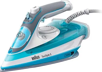 Image de Braun TexStyle 5 SI 5006 BL Fer à repasser à sec et à vapeur Semelle en céramique 2600 W Bleu, Gris, Blanc