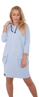 Obrázok produktu pre Modré šaty s kapucňou