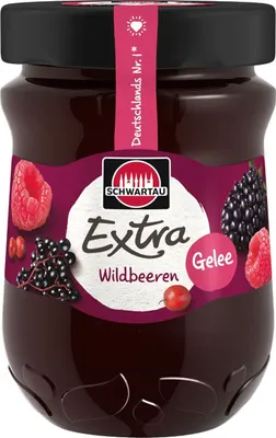 Produktbild von Schwartau Extra Wildbeeren Gelee, 340g