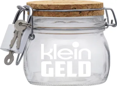 Produktbild von Spardose Geld Geschenk Ideen Klein Geld Transparent Größe S 0.5 Liter