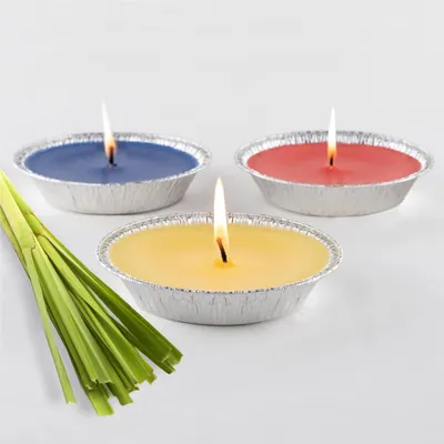 Produktbild von HOFER Flammschalen Citronella für draußen - 3 Stück - hochwertige Outdoor Kerze mit Citronella Duft - Deko für draußen - Gartenparty