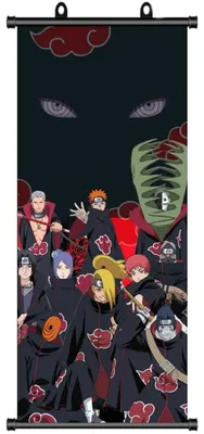 Anime-Poster Naruto Akatsuki, 70 x 30 cm, Stoff, Wanddeko