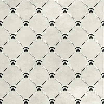 Productafbeelding van Koninklijke fluwelen stof, polyester, geschikt voor naaien - met een motief van pootafdrukken