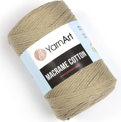 Produktbild von Yarn Art Macrame Baumwolle 2 mm 225 m 793 Tortilla Schnur