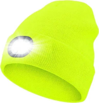 Produktbild von Famanu Wintermütze - Mit Lampe - Gelb