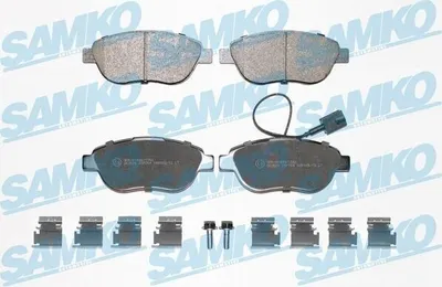 Produktbild von SAMKO Bremsbeläge Satz Vorne Bremsklötze für FIAT GRANDE PUNTO (199) 5SP764K