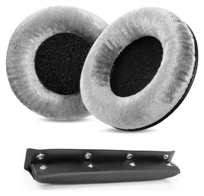 Produktbild von Ersatz-Kopfbügel & Ohrpolster kompatibel mit Beyerdynamic DT770/DT880/DT990 Serie, Weiche Memory-Schaum-Ohrpolster für verbesserten Komfort