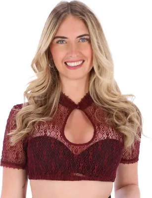 Produktbild von Steigenhöfer Marie Bluse mit Perle Rot 38