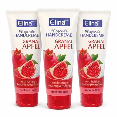 Produktbild von 3 St.x75 ml Elina Granatapfel Handcreme