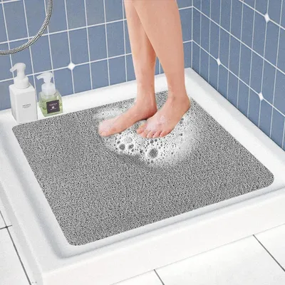 Immagine prodotto di Tappetino antiscivolo per doccia, 60x60 cm, in PVC, con funzione massaggio e fori di scarico