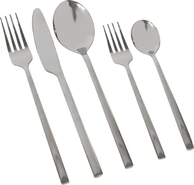 Produktbild von 20-teiliges Besteckset aus Edelstahl – Silber