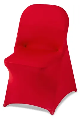 Productafbeelding van VEVOR Stoelhoesjes, stretch, 50 stuks, wasbaar en afneembaar. Stoelhoes van polyester-Elasthan, geschikt voor bruiloften, diners en banketten, passend voor inklapbare stoelen (45 x 46 x 77 cm). Kleur: rood