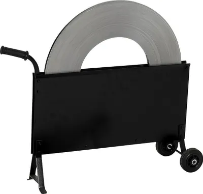 Obrázok produktu pre BANHOLZER u. WENZ Bandabroller f.Stahlband längs fahrbar f.Normalspulen o.2x10mm