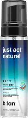 Productafbeelding van b.tan Just Act Natural zelfbruinend water in moussevorm 200 ml