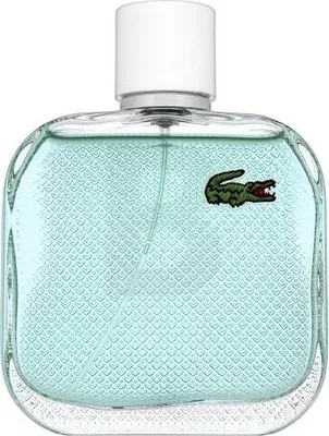 A clear, front-facing studio shot of a bottle of Lacoste Eau de Toilette.